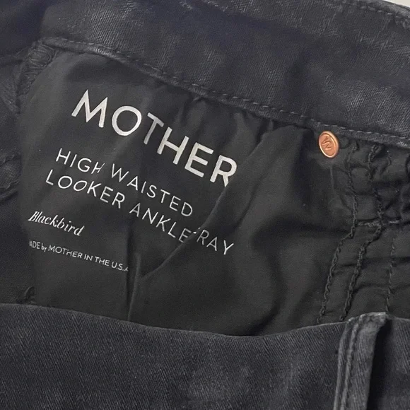 Mother High Waisted Looker Ankle Fray Womens 28 Skinny Raw Hem Stretch Revolve - Picture 8 of 10